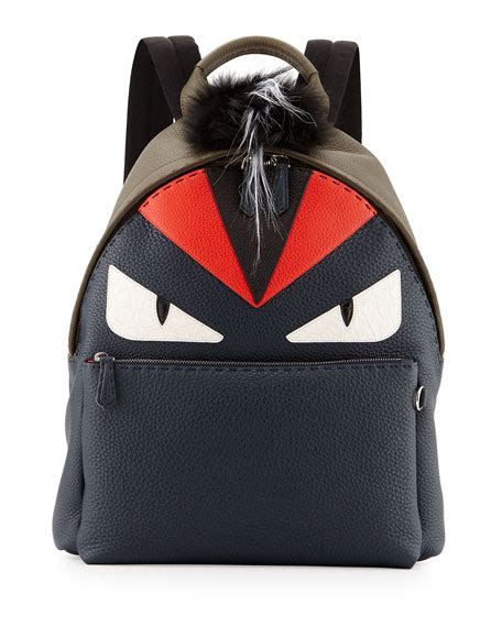 fendi monster backpack neiman marcus|Fendi Striped Monster Novelty Backpack, Multi .